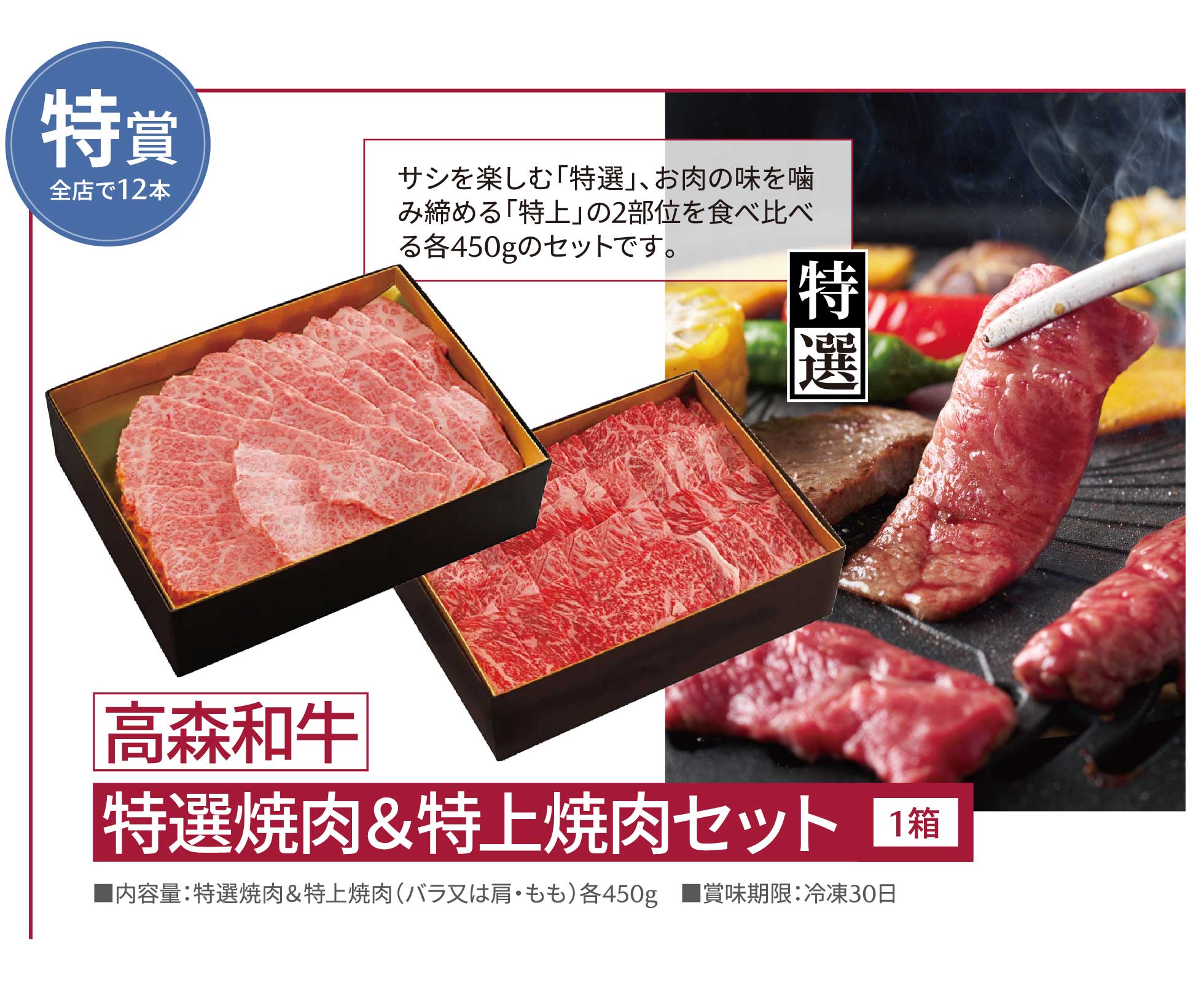 特賞 高森和牛 特選焼肉＆特上焼肉セット
