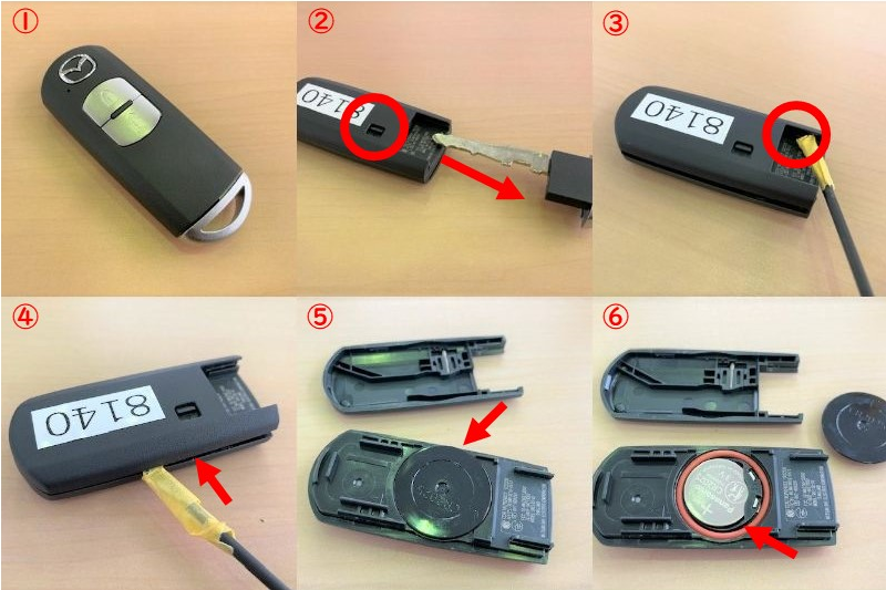 マツダ車のキーレス電池交換 代表的なスマートキー3種類の交換手順や使用電池などを解説 山口マツダ防府西店のブログ