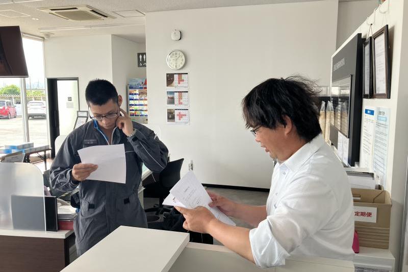 消防通報による会話中