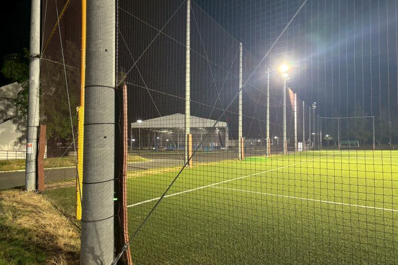 多目的グラウンド周辺の明るさ