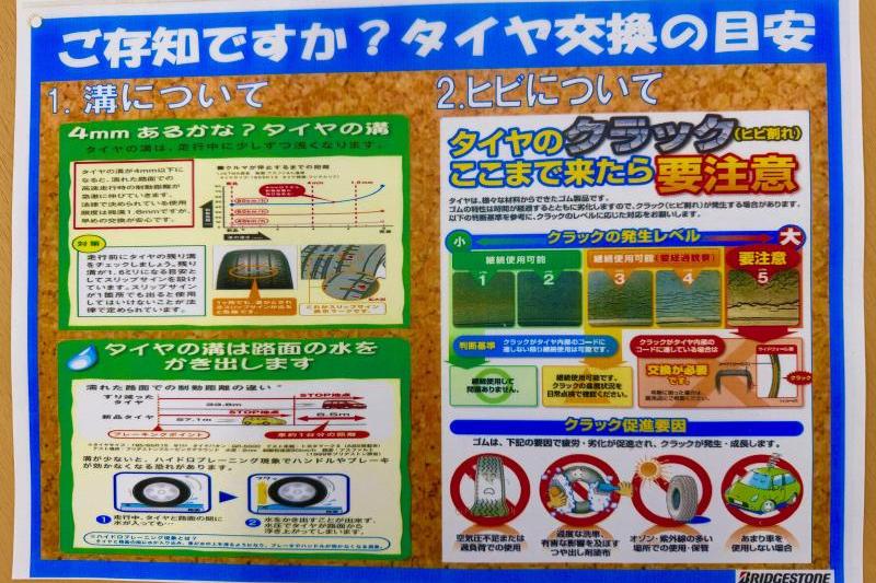 夏タイヤのチェックもしっかりと！